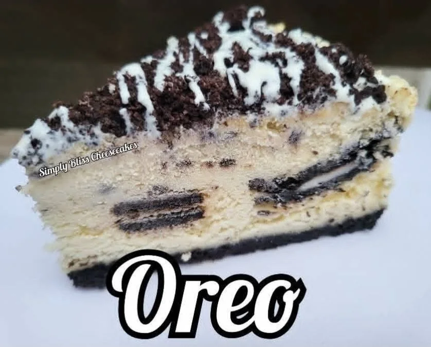 Simply Bliss Oreo cheesecake photographed by the bakery
